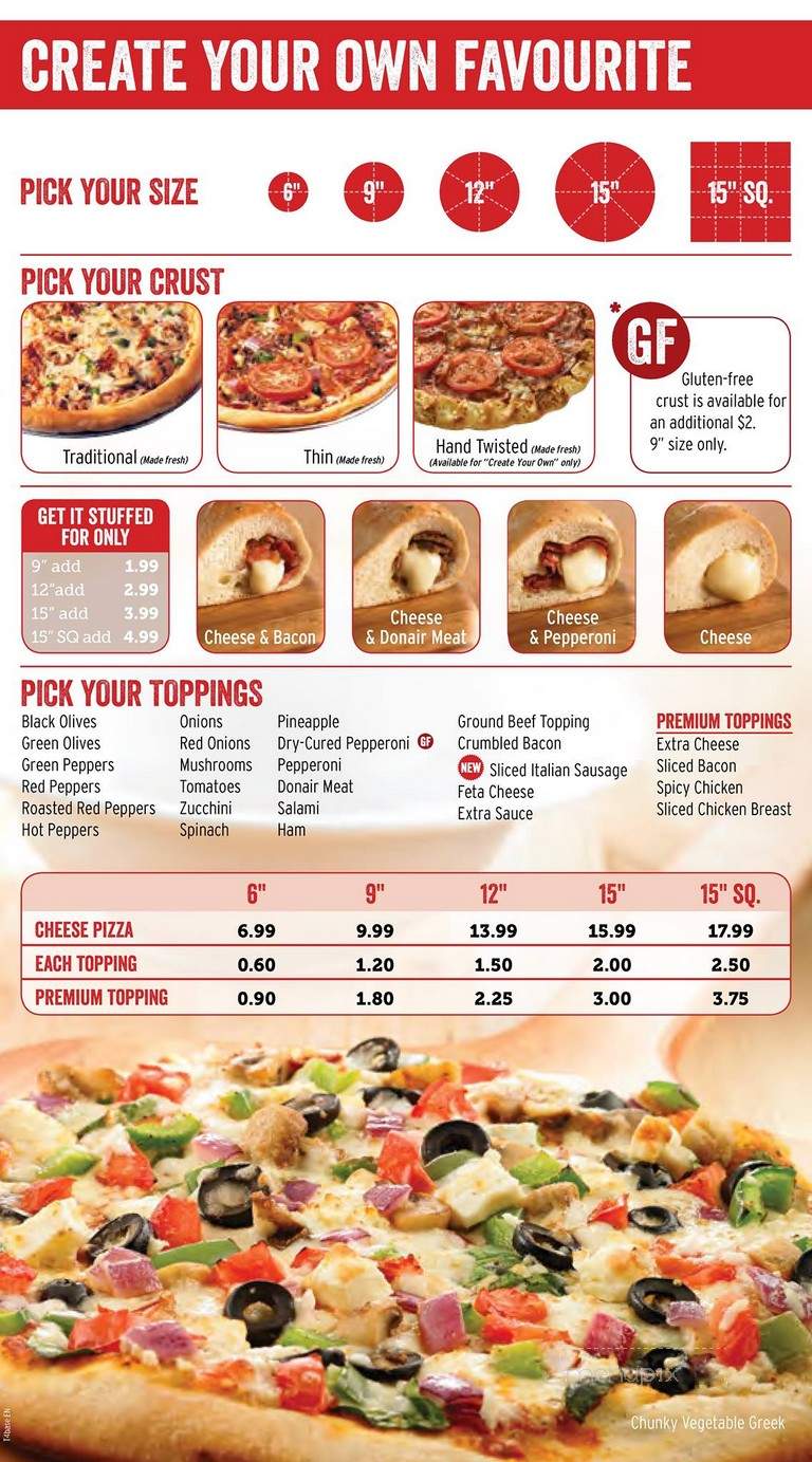 Pizza Delight - Saint John, NB menu_pic