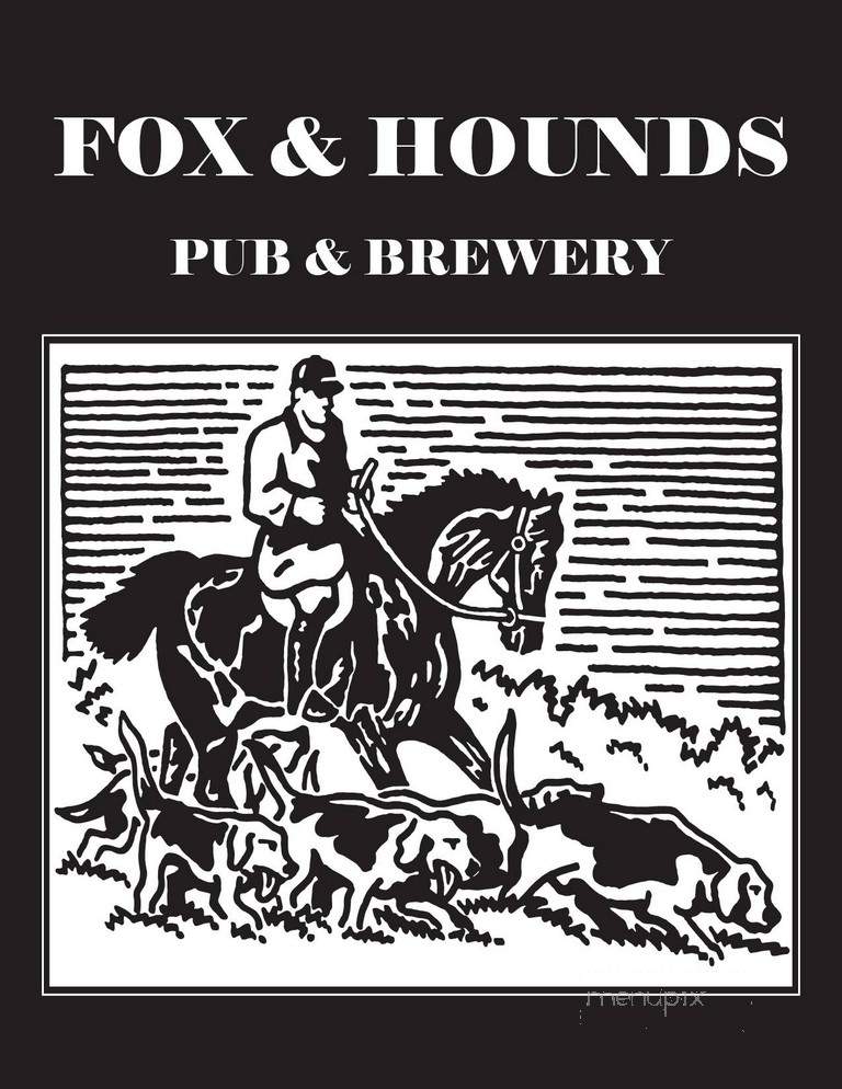 Fox and Hounds Pub and Brewery - Saskatoon, SK menu_pic
