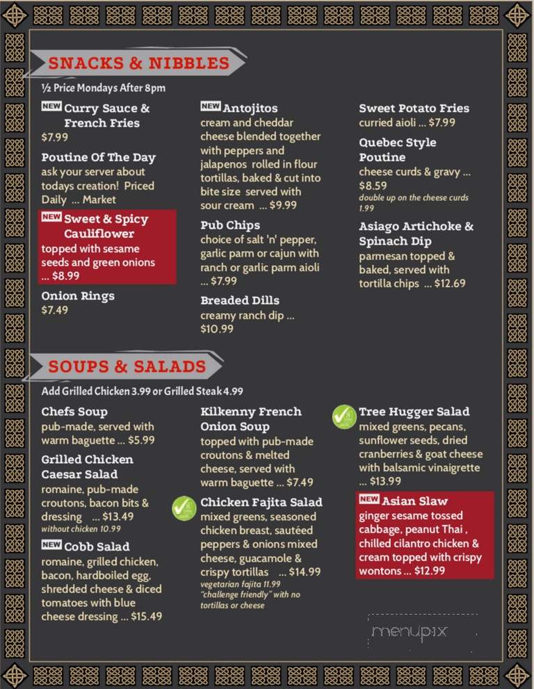 Feathery Pub - Saint Catharines, ON menu_pic