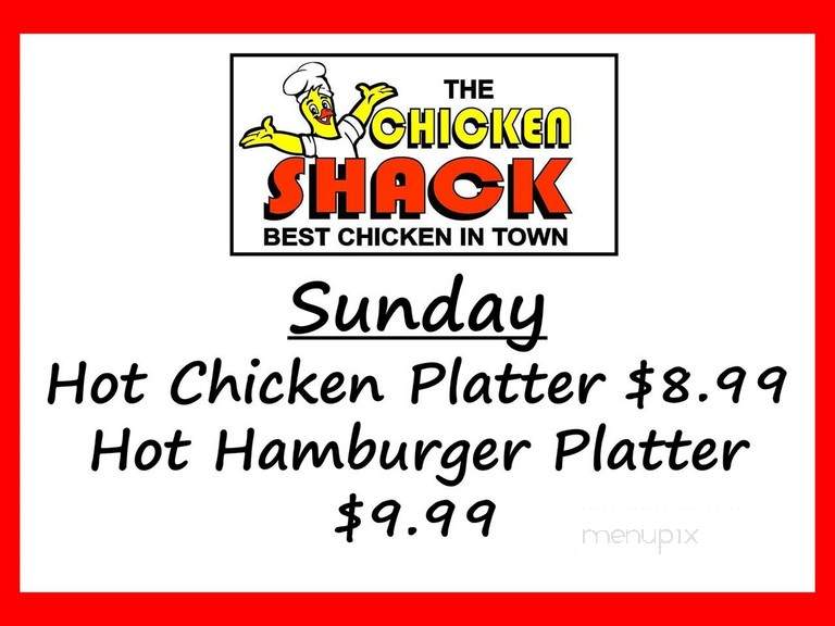 Chicken Shack - Cape Breton, NS menu_pic