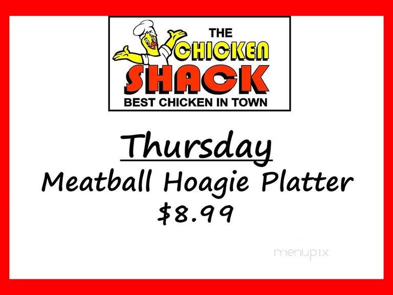 Chicken Shack - Cape Breton, NS menu_pic