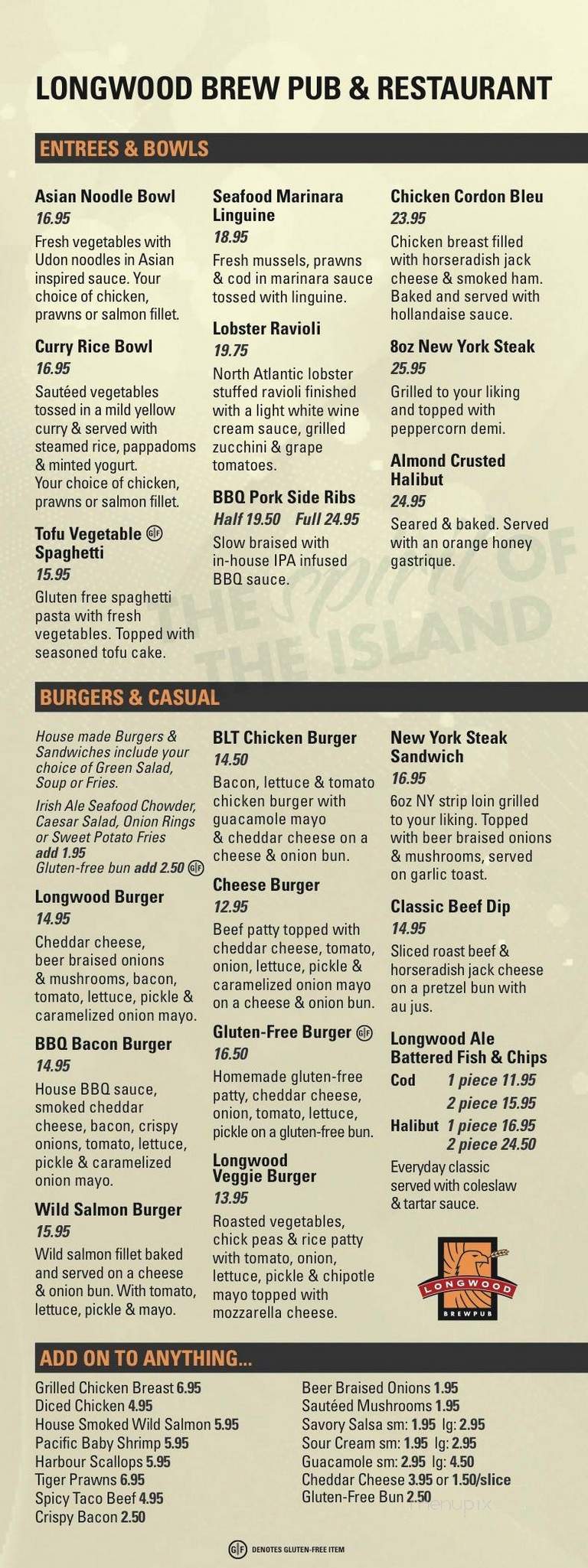 Longwood Brew Pub - Nanaimo, BC menu_pic