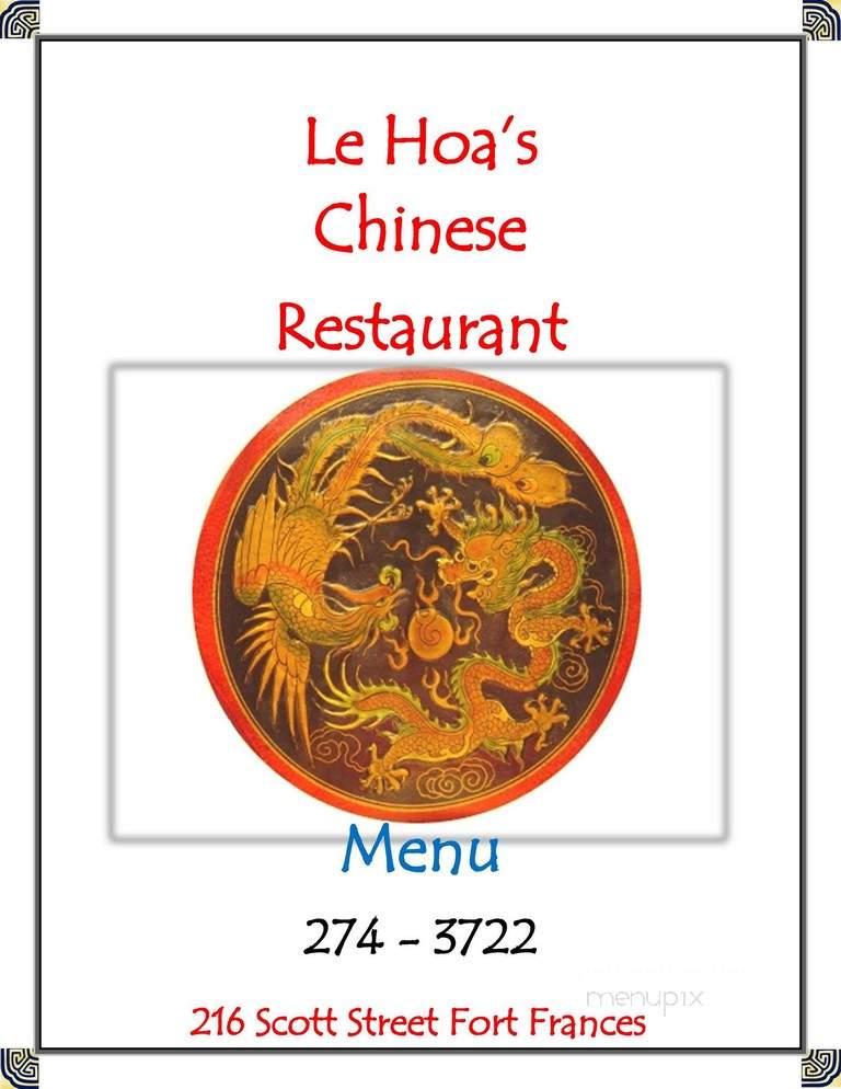 Le Hoa Oriental Restaurant - Fort Frances, ON