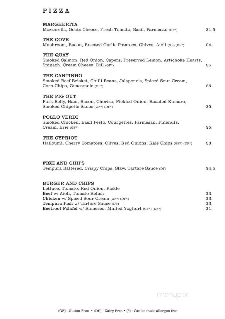 The Cove Cafe - Stroud, ON menu_pic