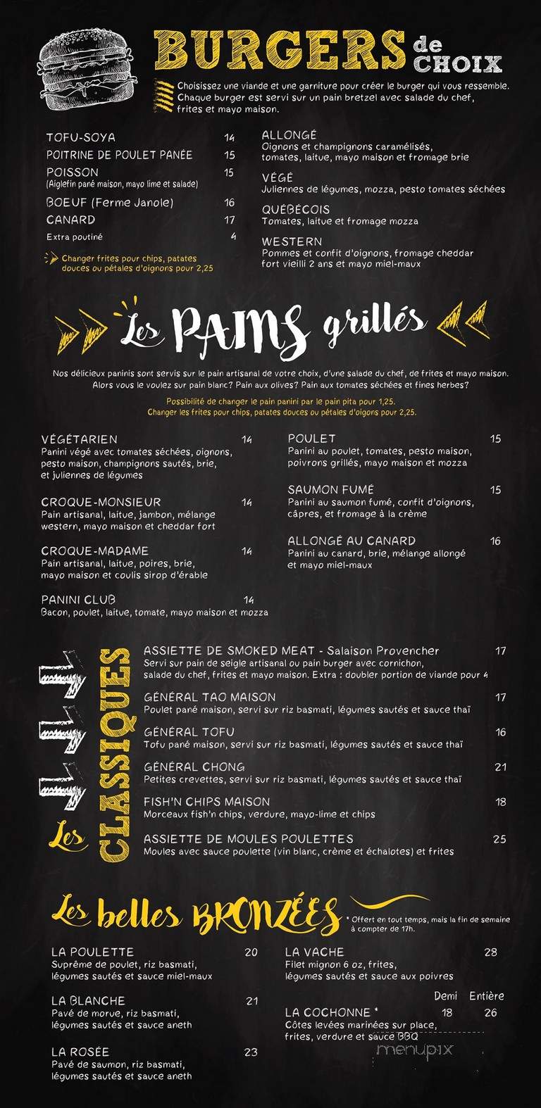 Cafe L'Allonge - Thetford Mines, QC menu_pic