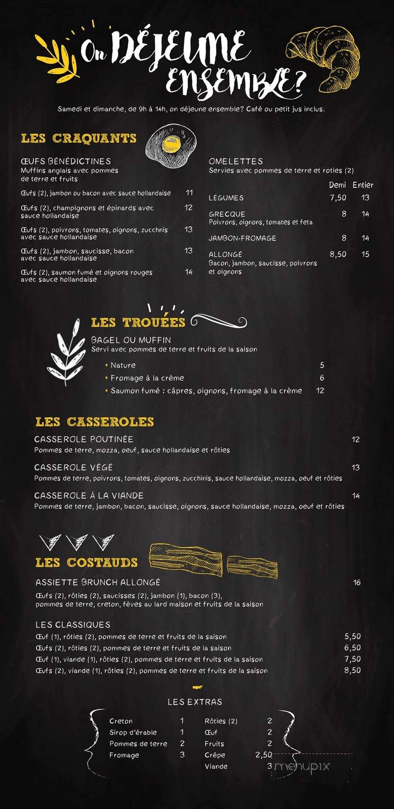 Cafe L'Allonge - Thetford Mines, QC menu_pic