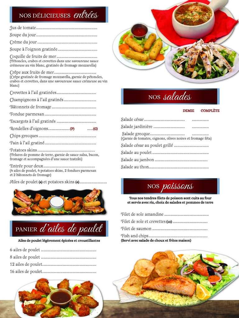 Restaurant Le Moulin Inc - Amos, QC menu_pic