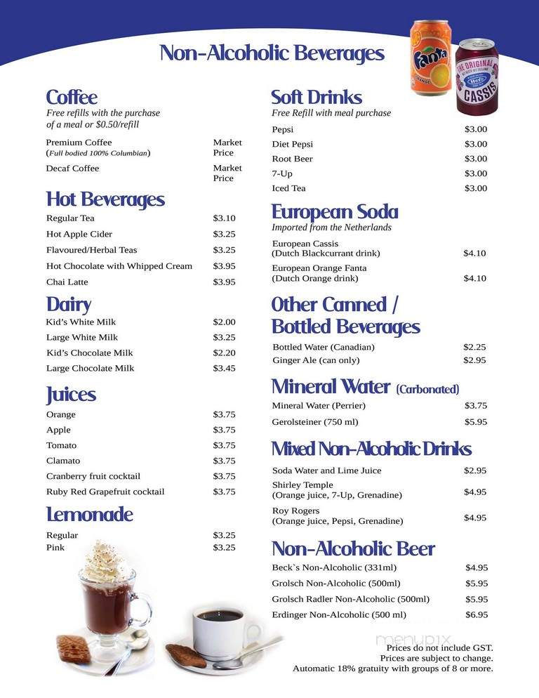 Pfanntastic Pannenkoek Haus - Calgary, AB menu_pic