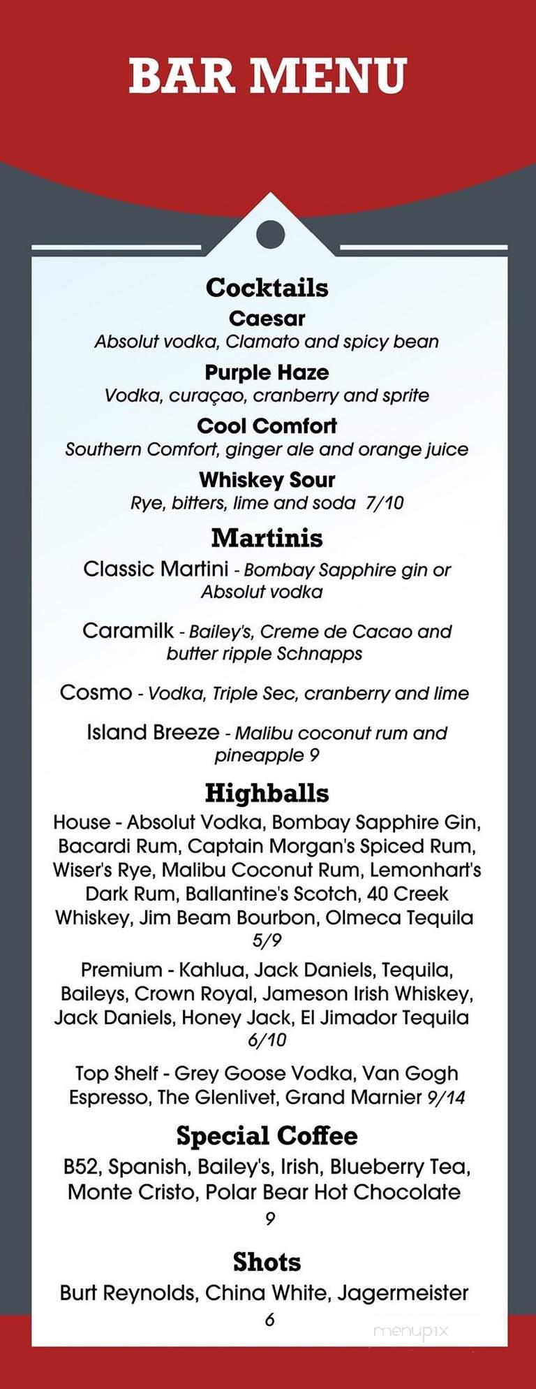 The Nest Restaurant - Squamish, BC menu_pic