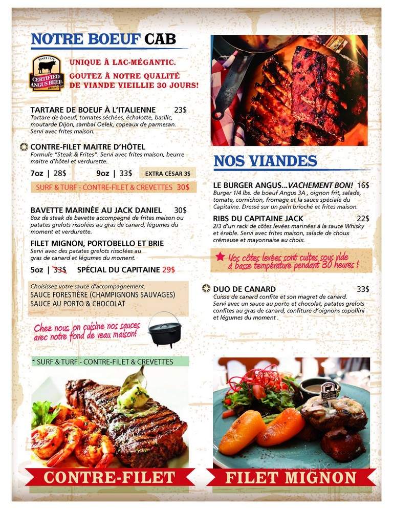 Restaurant Sherlyne - Lac-Megantic, QC menu_pic