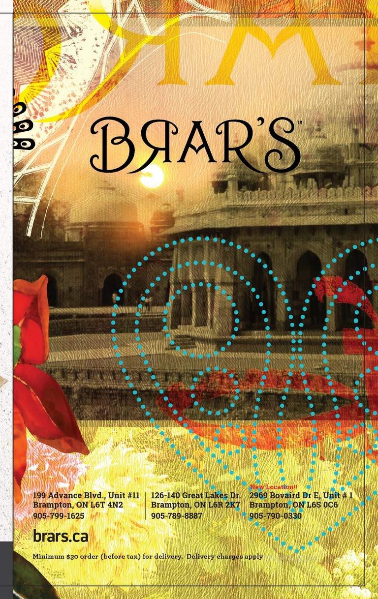 Brar's Sweets & Restaurant - Brampton, ON menu_pic