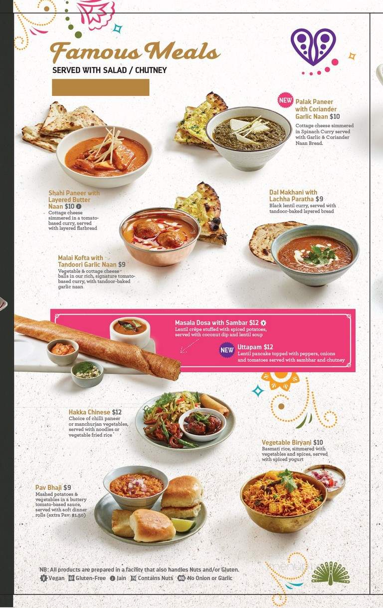 Brar's Sweets & Restaurant - Brampton, ON menu_pic