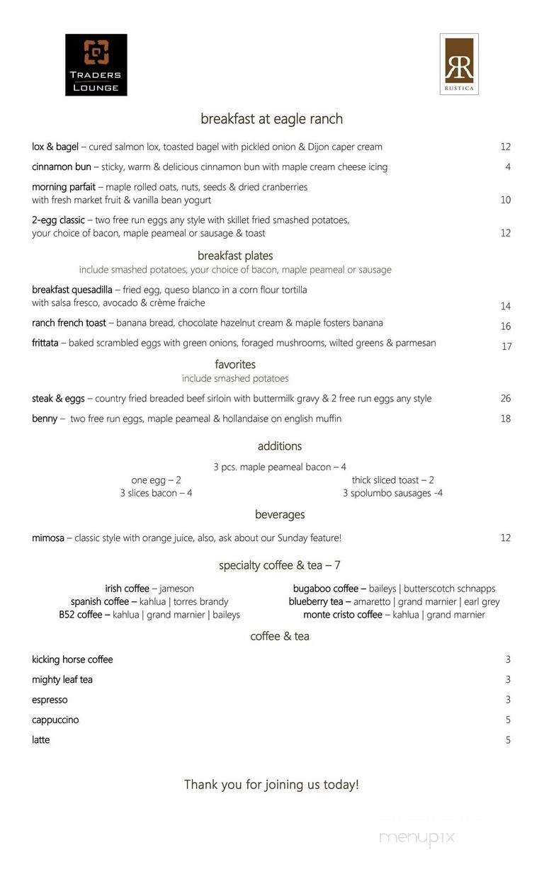 Eagle Ranch Golf Course - Invermere, BC menu_pic