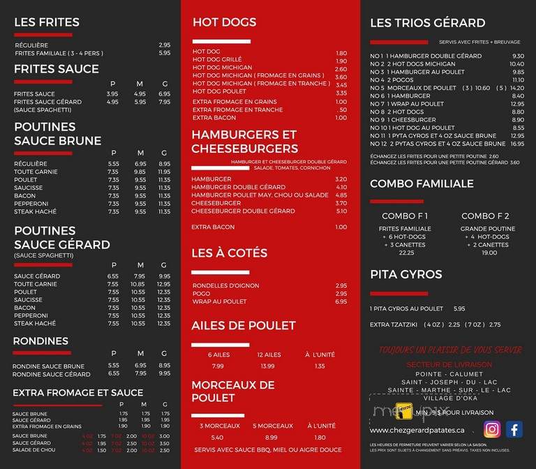 Chez Gerard Patates Frites - Laval, QC