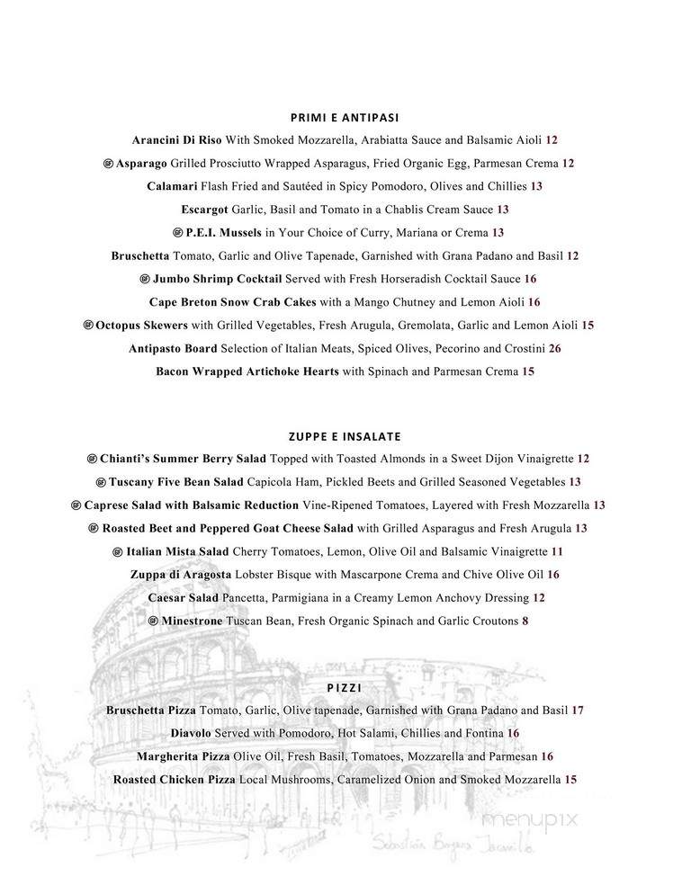 Cafe Chianti - Halifax, NS menu_pic