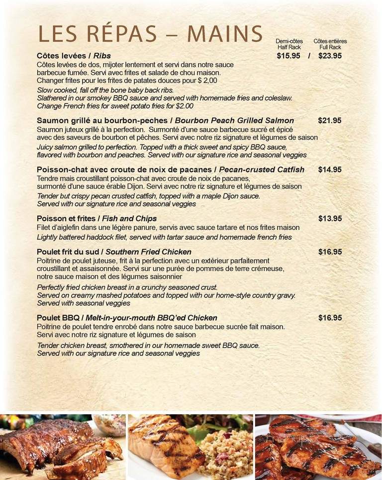 Calistoga Grill - Pointe-Claire, QC menu_pic