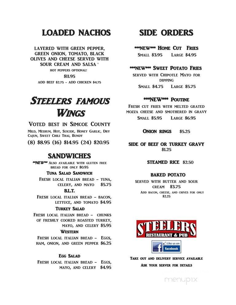 Steelers Restaurant & Pub - Elmvale, ON