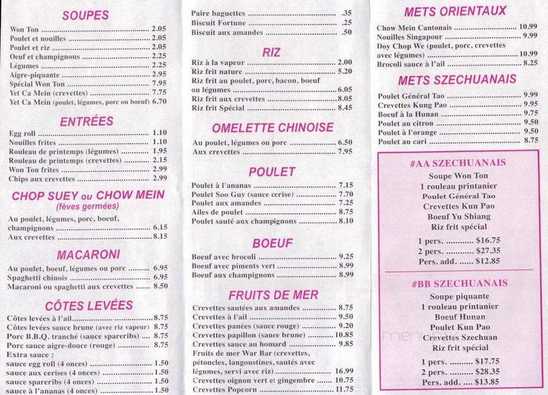 Restaurant Sai-Woo - Sorel-Tracy, QC menu_pic
