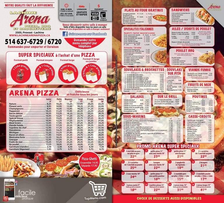 Lachine Arena Pizza & Bar-B-Q - Lachine, QC