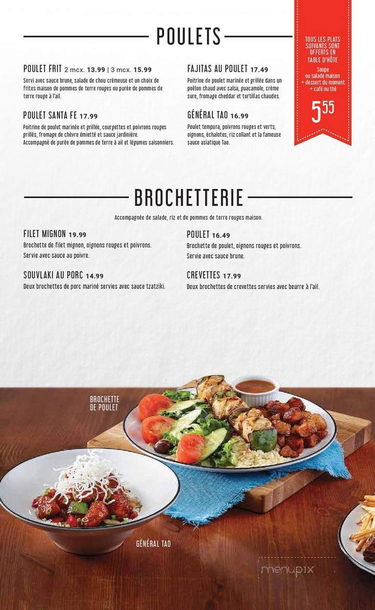 Nickels Grill & Bar - Laval, QC menu_pic