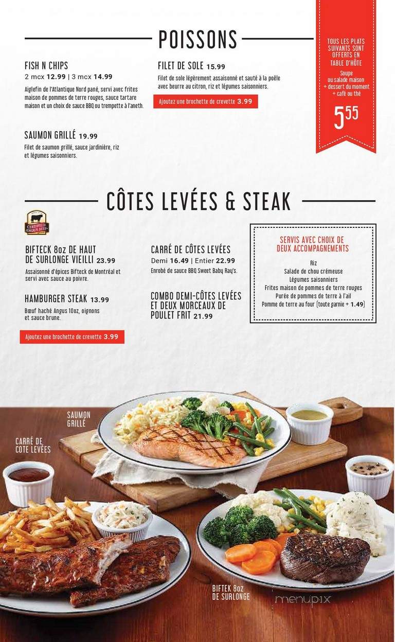 Nickels Grill & Bar - Laval, QC menu_pic