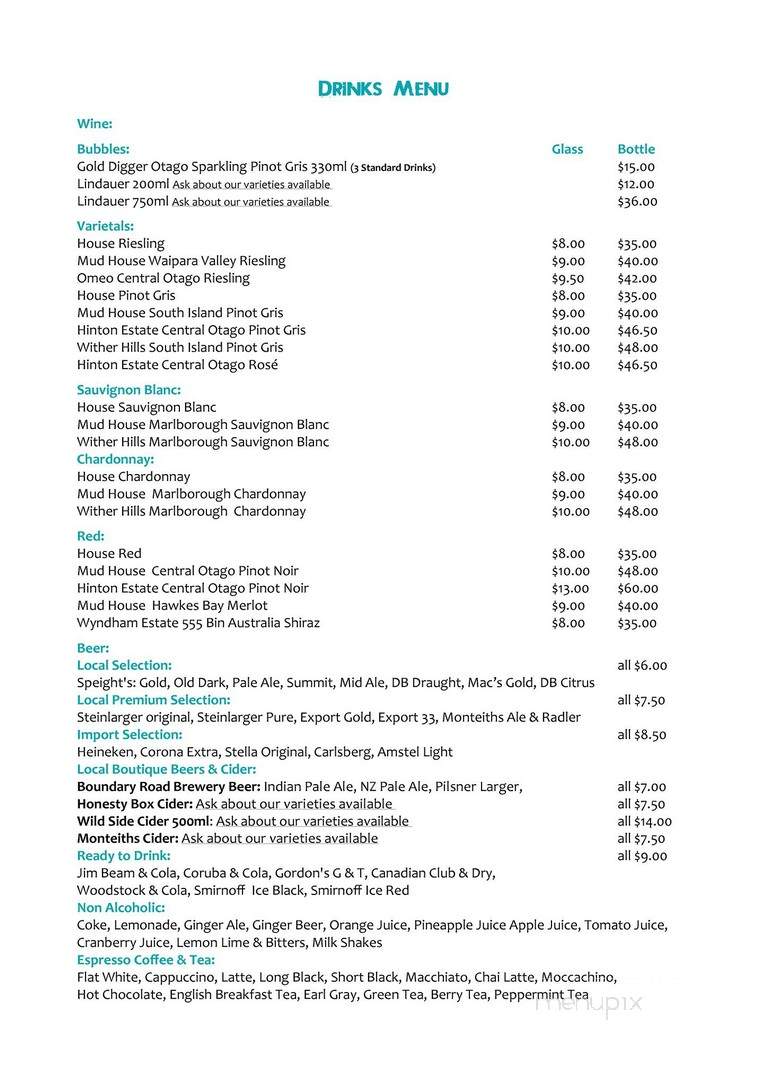 Gabriel's Cafe - Aurora, ON menu_pic