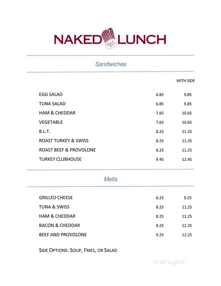 Naked Lunch - Squamish, BC menu_pic