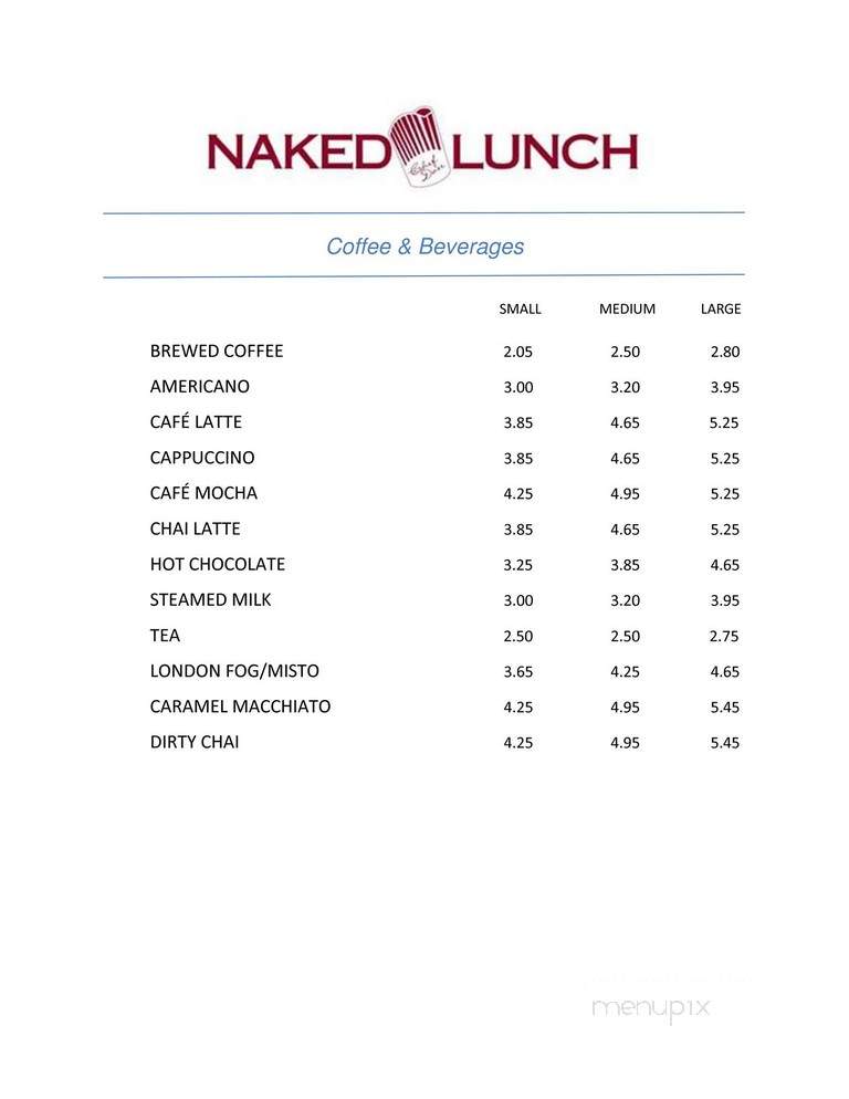 Naked Lunch - Squamish, BC menu_pic