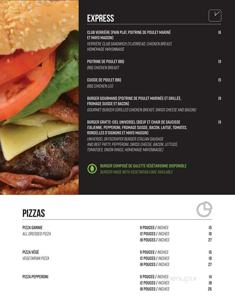Hotel Levesque Inc - Riviere-Du-Loup, QC menu_pic