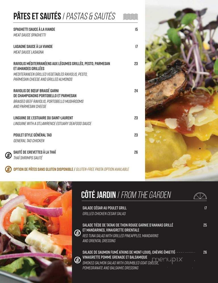 Hotel Levesque Inc - Riviere-Du-Loup, QC menu_pic