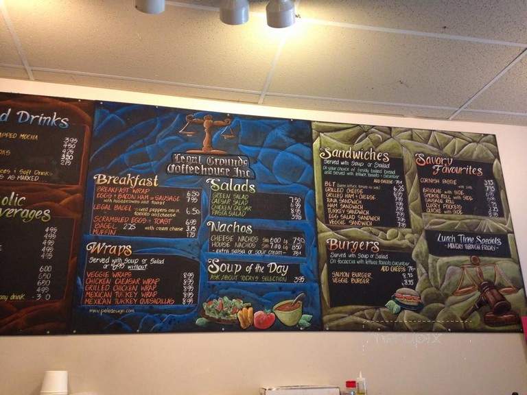 Legal Grounds Coffee - Abbotsford, BC menu_pic