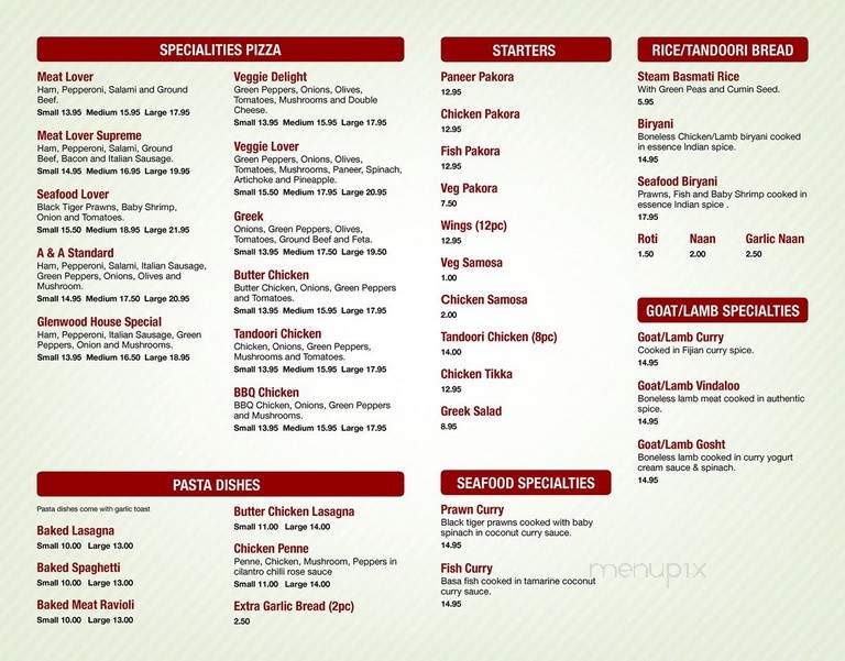 Curry House - Surrey, BC menu_pic