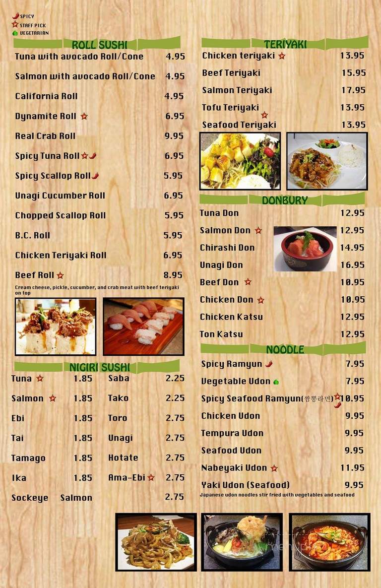 Sockeye Sushi - Victoria, BC menu_pic