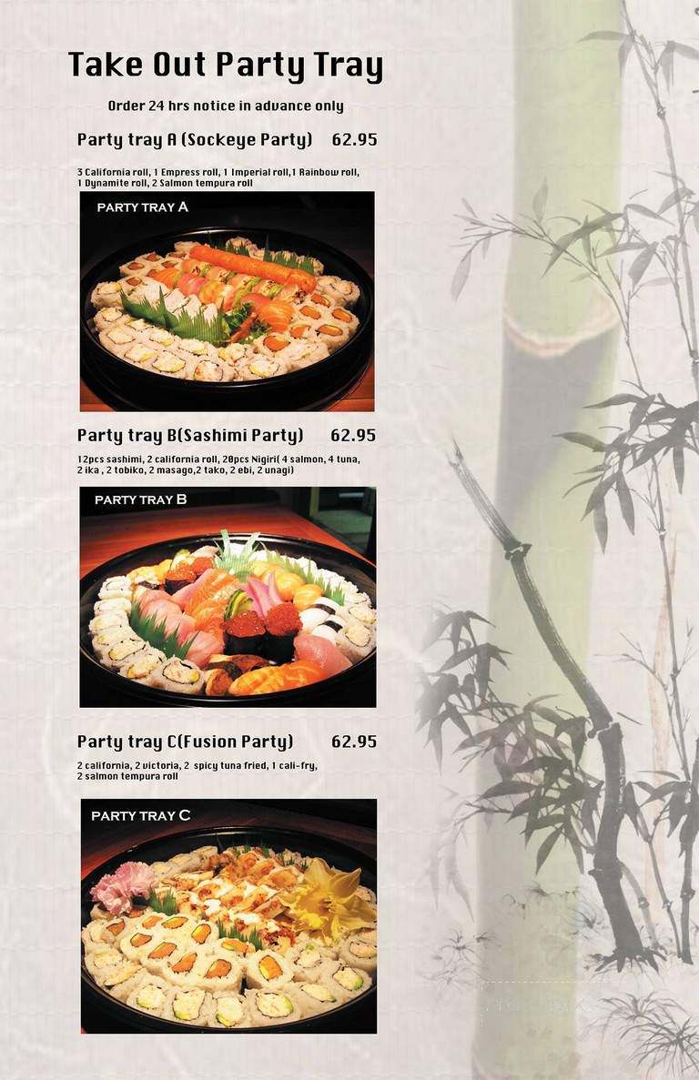 Sockeye Sushi - Victoria, BC menu_pic