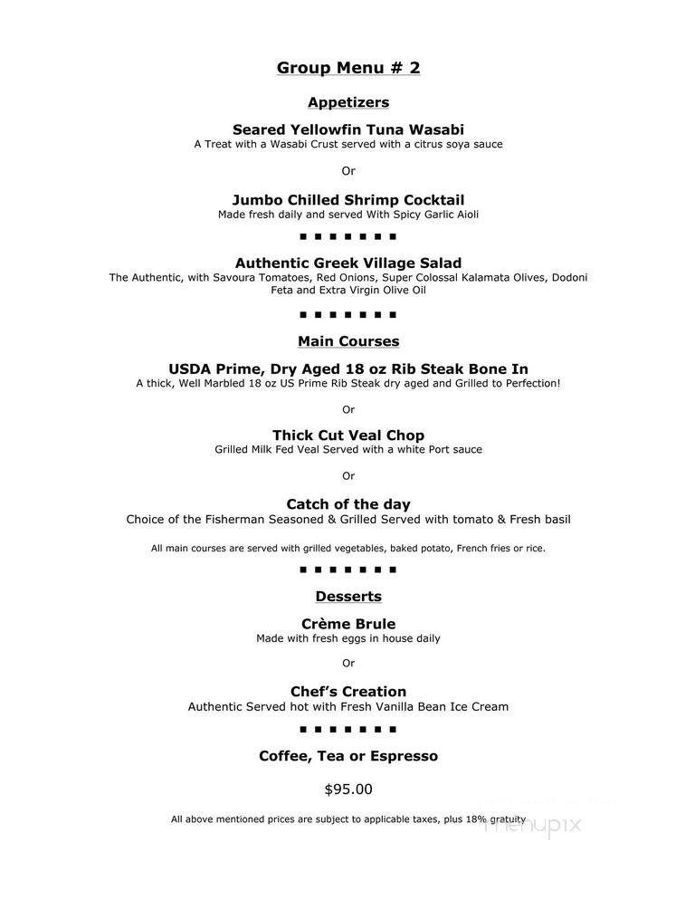 Rib'N Reef Steakhouse - Montreal, QC menu_pic