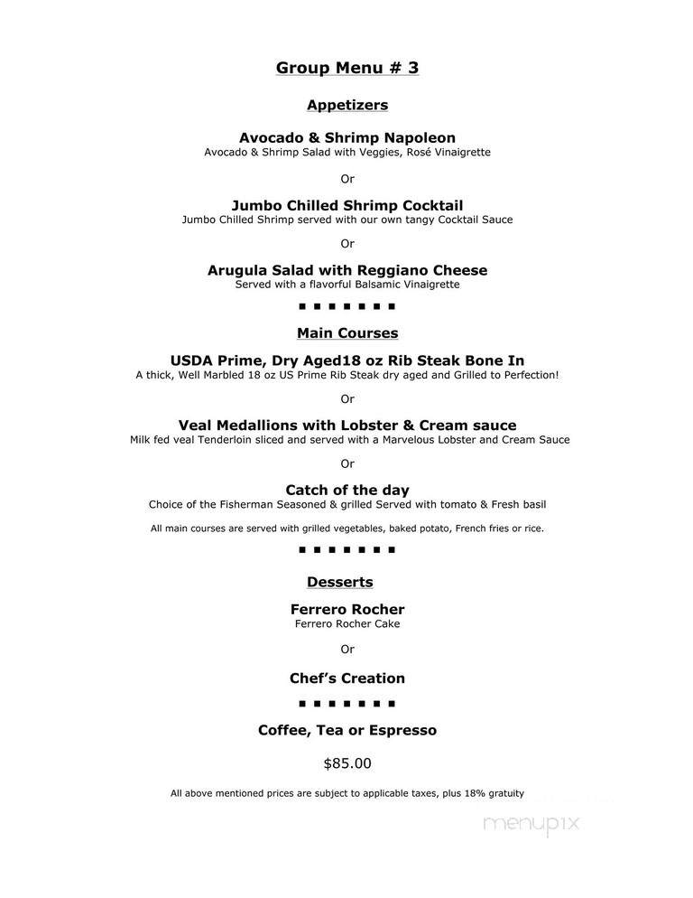 Rib'N Reef Steakhouse - Montreal, QC menu_pic