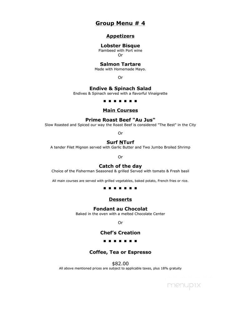 Rib'N Reef Steakhouse - Montreal, QC menu_pic