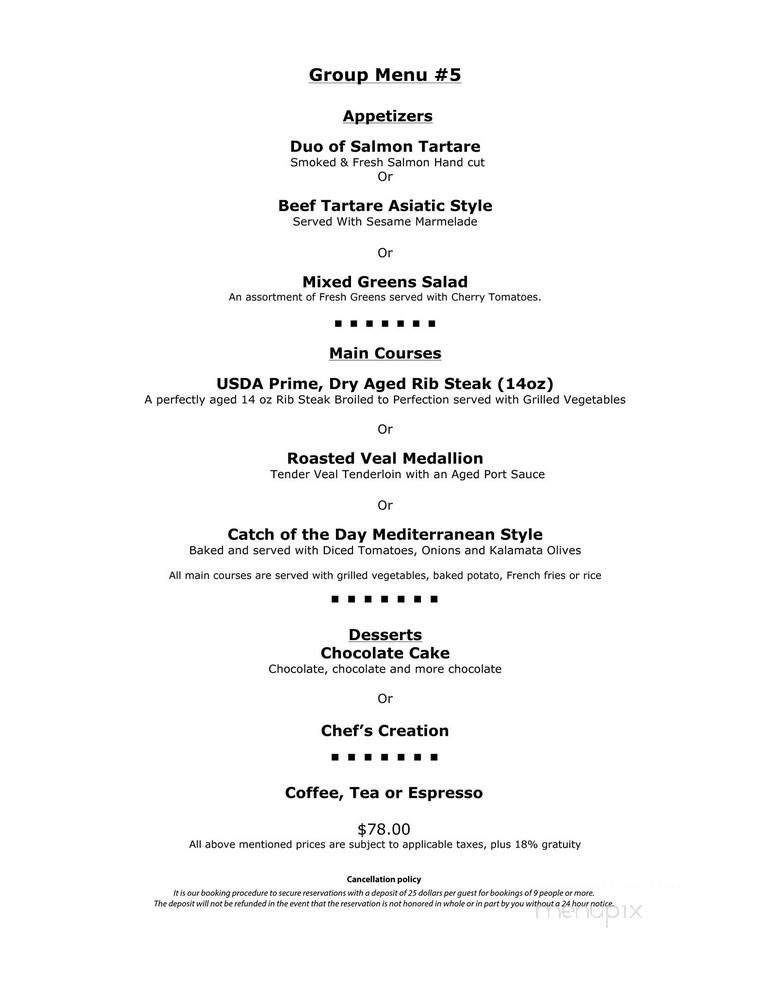 Rib'N Reef Steakhouse - Montreal, QC menu_pic