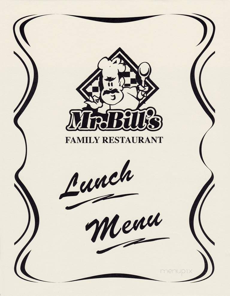 Mr. Bill's Family Restaurant - Lloydminster, AB menu_pic