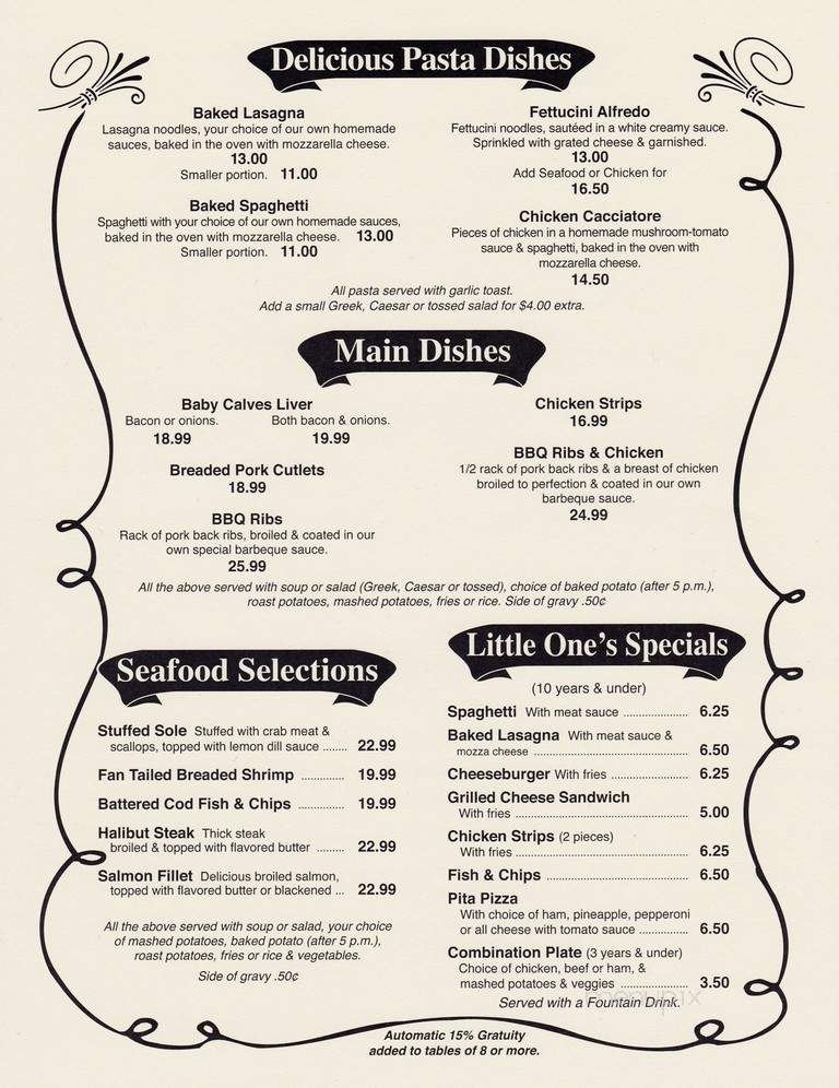 Mr. Bill's Family Restaurant - Lloydminster, AB menu_pic