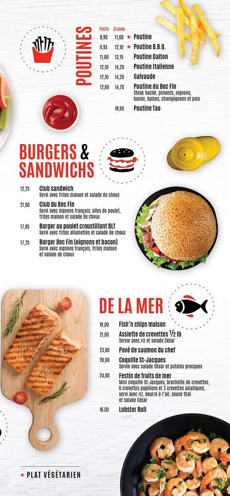 Restaurant Pizza Le Bec Fin - Saint-Georges, QC menu_pic