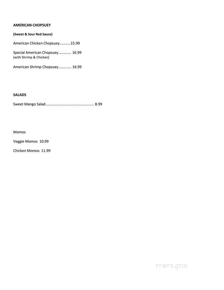 Sahara & Salt & Pepper Restaurants - Mississauga, ON menu_pic
