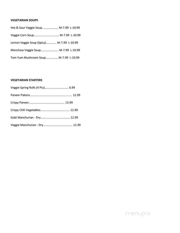 Sahara & Salt & Pepper Restaurants - Mississauga, ON menu_pic