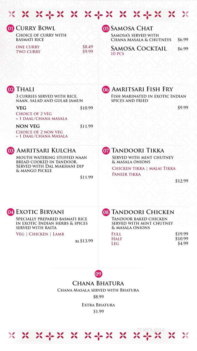 Tandoori Flavour - Vaughan, ON menu_pic