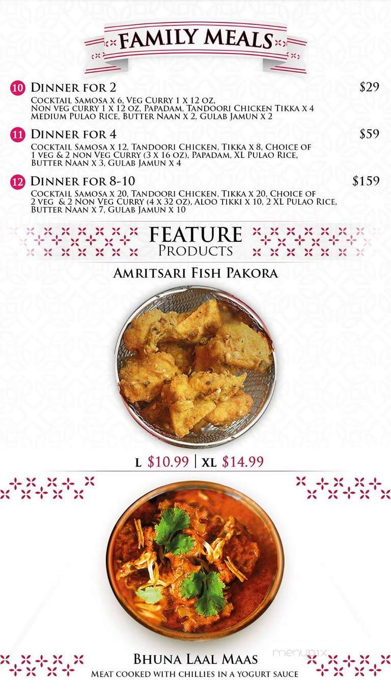 Tandoori Flavour - Vaughan, ON menu_pic