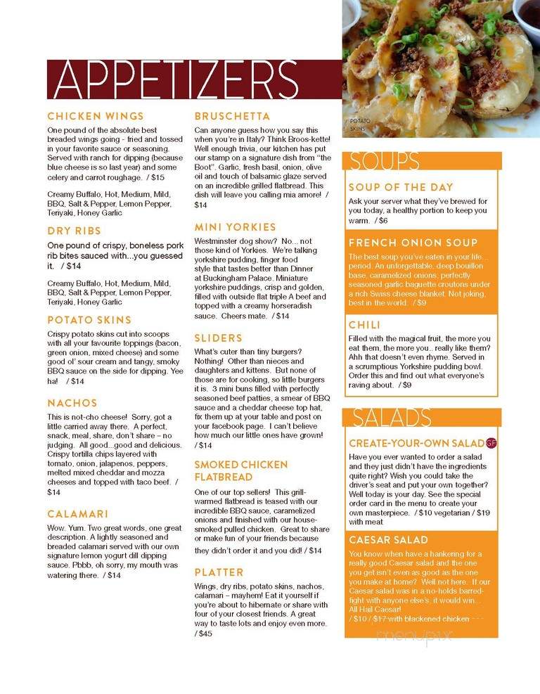 Fixin's Homestyle Eatery - Saskatoon, SK menu_pic