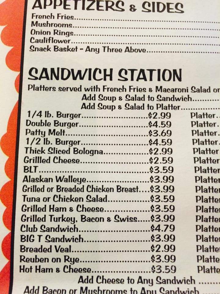 Southside Family Restaurant - London, ON menu_pic