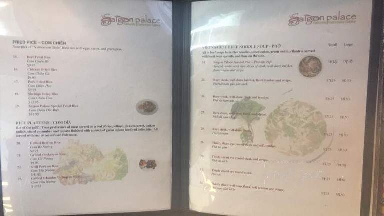 Pho Saigon - Pickering, ON menu_pic