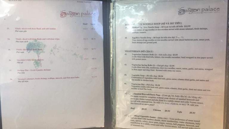 Pho Saigon - Pickering, ON menu_pic