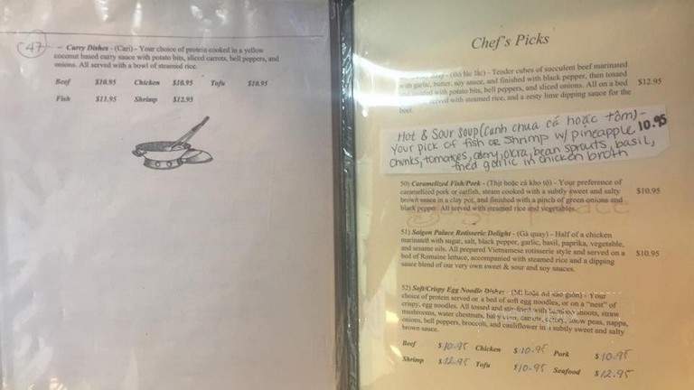 Pho Saigon - Pickering, ON menu_pic